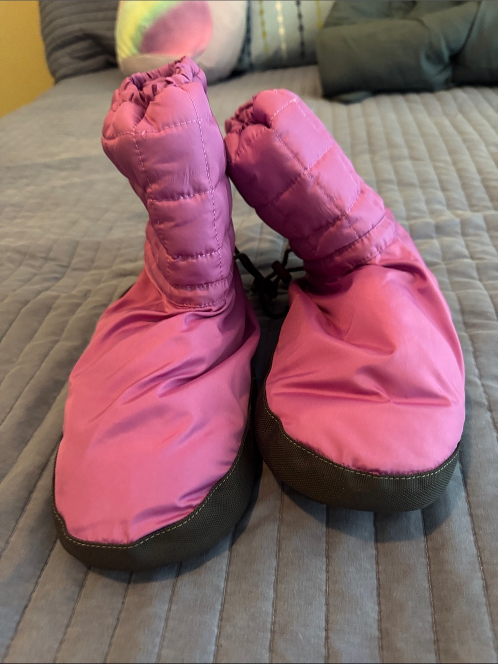 Women’s Lilac Dance warm up booties with Elastic Cuff